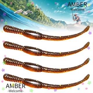 Amber เหยื่อหนอนสีแดง 8 ซม. 1.1 กรัม 24 ชิ้น ต่อล็อต