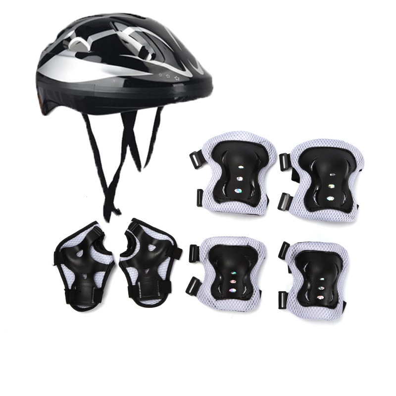 หมวกกันน็อคเด็ก 7ชิ้น สนับเข่าเด็กจักรยาน สนับกันกระแทก 2-14 ปีอุปกรณ์เซฟตี้เด็ก - รูปที่ 4