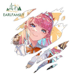 Earlfamily สติกเกอร์ ลายการ์ตูนอนิเมะ Zero Two Tear ขนาด 13 ซม. X 8.4 ซม. แบบสร้างสรรค์ สําหรับติดตกแต่งหมวกกันน็อค รถจักรยานยนต์ รถยนต์