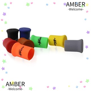 Amber ปลอกซิลิโคน ป้องกันคันเบ็ดตกปลา ระงับกลิ่น สุ่มสี