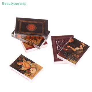 [Beautyupyang] โมเดลหนังสือจิ๋ว 1/12 สําหรับตกแต่งบ้านตุ๊กตา 6 ชิ้น ต่อชุด