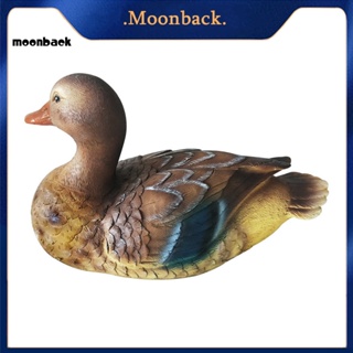 &lt;moonback&gt; รูปปั้นเรซิ่น รูปเป็ดแมนดาริน สําหรับสวน