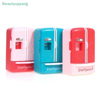 [Beautyupyang] ตู้เย็นพลาสติก ขนาดเล็ก สําหรับบ้านตุ๊กตา 1/12