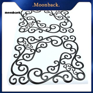 &lt;moonback&gt; 4 ชิ้น / แผ่น สง่างาม ถอดออกได้ หน้าต่าง ห้องน้ํา กระจก เถาวัลย์ ผนัง ศิลปะ รูปลอก สติกเกอร์