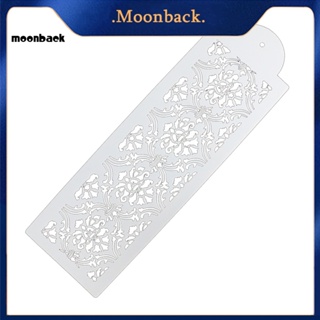 &lt;moonback&gt; Diy แม่พิมพ์ลายฉลุ ลูกไม้ ดอกไม้ กลวง เค้กฟองดองท์ เครื่องมือตกแต่งแม่แบบ