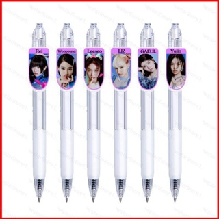 Ere1 IVE Click ball pen ปากกาเจล ลายการ์ตูนน่ารัก GAEUL LIZ Rei Leeseo Wonyoung Yujin