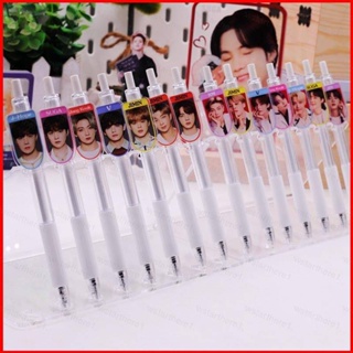 Ere1 BTS Click ball pen ปากกาเจล ลายการ์ตูนน่ารัก JiMin SUGA J-Hope Jin V Jung Kook RM