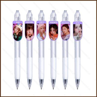 Kira NMIXX Click ball pen ปากกาเจล ลายการ์ตูนน่ารัก BAE HAEWON JIWOO KYUJIN