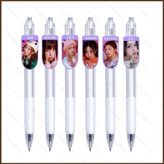 Kira NMIXX Click ball pen ปากกาเจล ลายการ์ตูนน่ารัก BAE HAEWON JIWOO KYUJIN