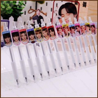 Kira BTS Click ball pen ปากกาเจล ลายการ์ตูนน่ารัก JiMin SUGA J-Hope Jin V Jung Kook RM