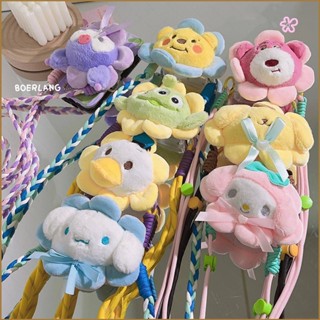 Sq3 Sanrio ตุ๊กตาการ์ตูนหมี สตรอเบอร์รี่ วินนี่ ลอตโซ น่ารัก สําหรับหนีบโทรศัพท์มือถือ