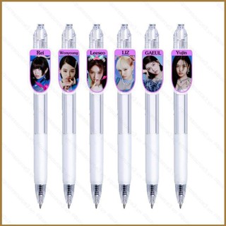 Sq3 IVE Click ball pen ปากกาเจล ลายการ์ตูนน่ารัก GAEUL LIZ Rei Leeseo Wonyoung Yujin