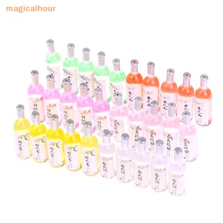 Magicalhour^^ ขวดไวน์จําลอง ขนาดมินิ สําหรับตกแต่งบ้านตุ๊กตา 1:12 5 ชิ้น