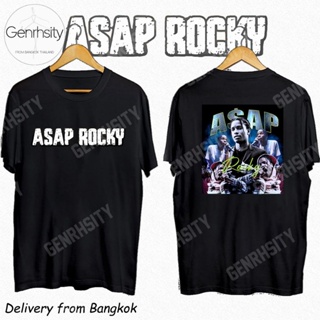 COD เสื้อ Asap Rocky Graphic เสื้อวง Print แฟชั่น Streetwear Vintage Punk Hip Hop