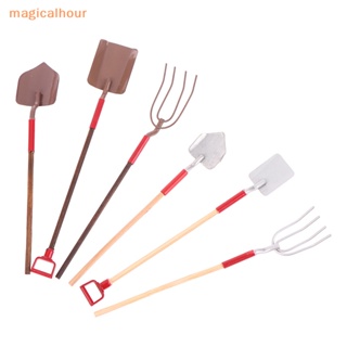 Magicalhour^^ พลั่วจิ๋ว 1:12 สําหรับตกแต่งบ้านตุ๊กตา 3 ชิ้น