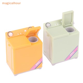 Magicalhour^^ โมเดลเครื่องซักผ้าจิ๋ว 1:12 สําหรับตกแต่งบ้านตุ๊กตา