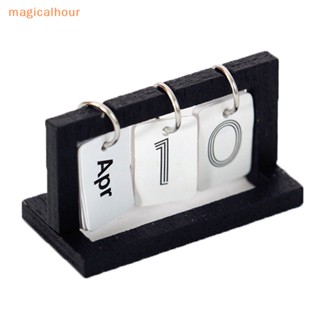 Magicalhour^^ ใหม่ ปฏิทินตั้งโต๊ะจิ๋ว 1:12 สําหรับตกแต่งบ้านตุ๊กตา