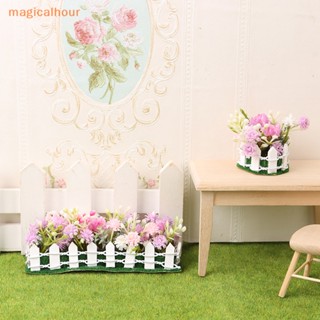 Magicalhour^^ โมเดลดอกไม้จิ๋ว 1:12 สําหรับตกแต่งบ้านตุ๊กตา