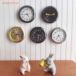 Magicalhour^^ นาฬิกาแขวนผนัง เคลื่อนย้ายได้ สําหรับตกแต่งบ้านตุ๊กตา