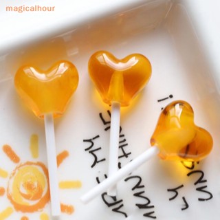 Magicalhour^^ ใหม่ หัวใจอมยิ้มเรซิ่น หลากสี สําหรับทําสมุดภาพ งานฝีมือ 10 ชิ้น