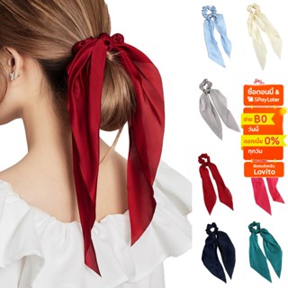 Lovito ผ้าผูกผม สีพื้น หรูหรา สำหรับผู้หญิง L46LD005 (สีเทาอ่อน/ฟ้าอ่อน/น้ำเงิน/ชมพู/ขาวออฟไวท์/ชมพู/แดง/ออมเบร)