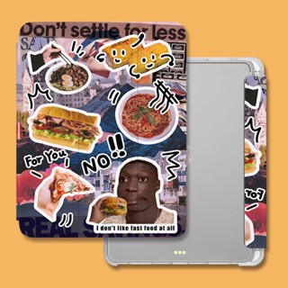 [2021 Pro 11] เคสซิลิโคนใส ลายชานมไข่มุกน่ารัก สําหรับ iPad Air 4 10.9 Air1 2 gen5 6 9.7 iPad Air 3 10.5 Mini6 gen 10 10.9 2022