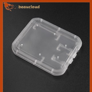 Widebeaucloud กล่องเคสพลาสติกใส สําหรับใส่เมมโมรี่การ์ด Micro SD TF 10 ชิ้น