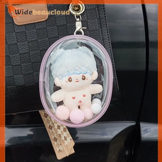 Widebeaucloud กระเป๋าตุ๊กตา PVC ใส 10 ซม. สําหรับตุ๊กตาการ์ตูนอนิเมะ