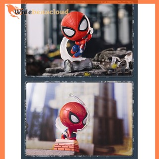 Widebeaucloud Popmart The Avengers Blind Box Iron Spider Man Ps4 ฟิกเกอร์แอกชัน Kawaii น่ารัก พีวีซี โมเดลตุ๊กตา ของสะสม เครื่องประดับ ของเล่น ของขวัญ ดี