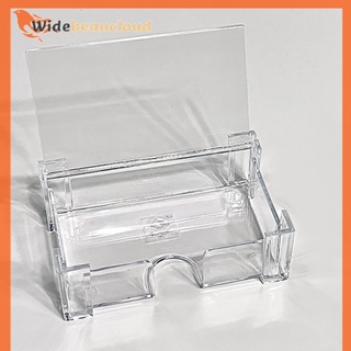 Widebeaucloud 3 In Card Holder Idol Photocards Protector Desk Shelf Storage Box Transparent Desktop Business Postcard Display Stationery Nice