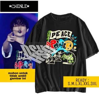 ไฟ! เสื้อยืด พิมพ์ลาย PEACE POWER สไตล์เกาหลี