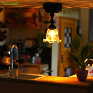 [TinChingT] โคมไฟเพดาน LED ขนาดเล็ก 1:12 สําหรับตกแต่งบ้านตุ๊กตา [ใหม่]