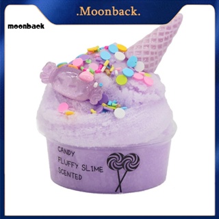 &lt;moonback&gt; โคลนดินน้ํามัน สไลม์ไอศกรีม ลูกอมน่ารัก ของเล่นคลายเครียด สําหรับเด็ก และผู้ใหญ่ 60 มล.