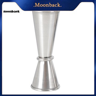 &lt;moonback&gt; ถ้วยตวงค็อกเทล จิกเกอร์ สเตนเลส แบบสองช็อต ขนาด 30 60 มล.