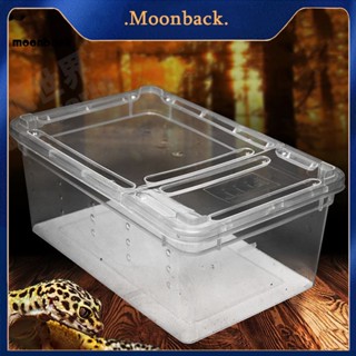 &lt;moonback&gt; กล่องเพาะพันธุ์สัตว์เลื้อยคลาน ขนาดเล็ก ป้องกันฝุ่น สําหรับสัตว์เล็ก