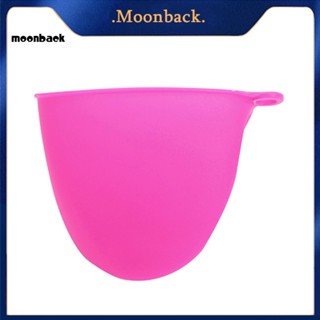 &lt;moonback&gt; ถุงมือซิลิโคน ทนความร้อน สีพื้น สําหรับเตาอบ บาร์บีคิว 1 ชิ้น