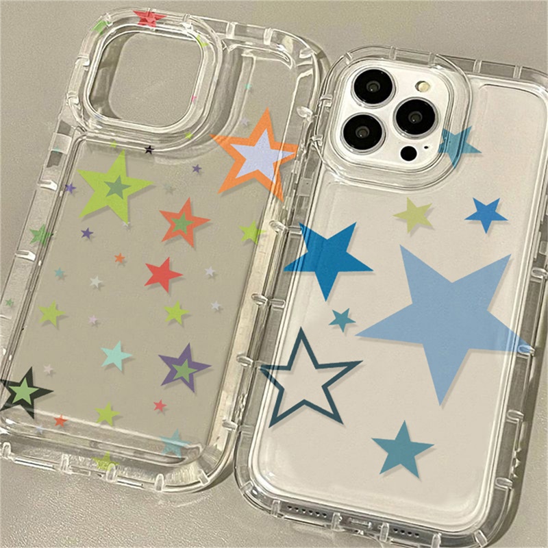 ถุงลมนิรภัย Star ซิลิโคนสำหรับ Realme C55 C35 C30 C30s C21 C21Y C25Y C20 C21A C12 C11 C15 C25 C3 10 9i 8 8i 7 7i 6 5i