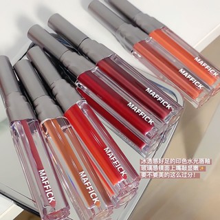 [Daily Optimization] MaffickPrinted Water Light Mirror Lip Lacquer Color Rendering Full Lips Lipstick Moisturizing Glass Lip Student Cheap Makeup8/21