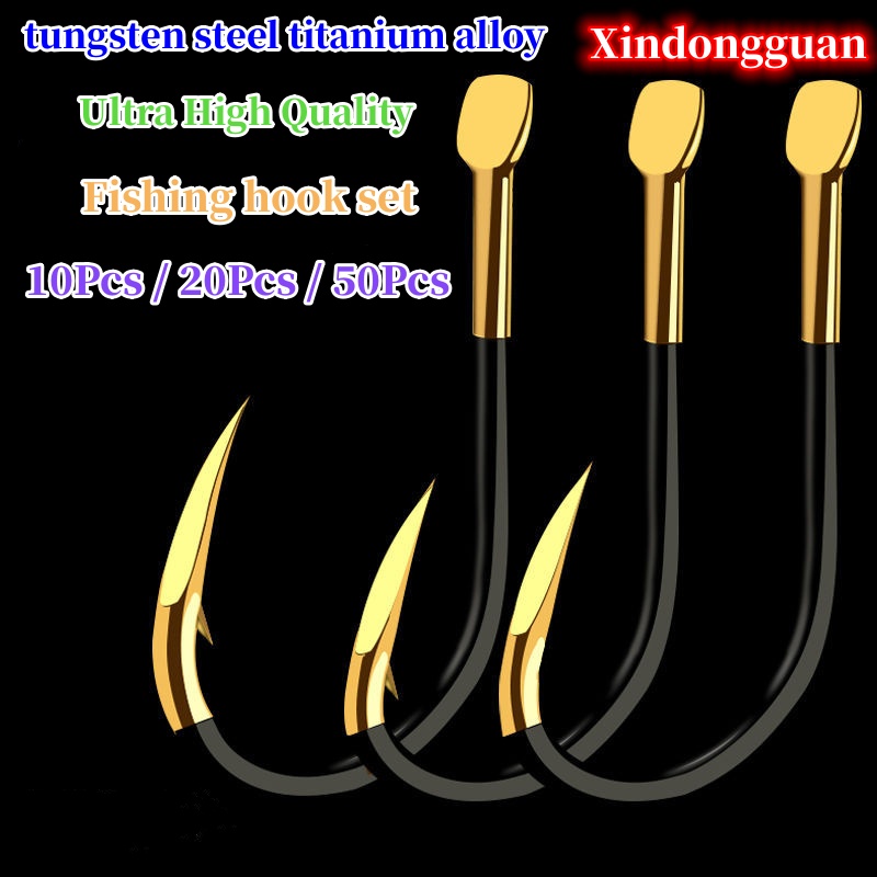 【CUNDA】🔥10/20/50 ชิ้น / ชุด  เหล็กทังสเตน ชินคันโต ตะขอปลา ตะขอเบ็ดตกปลา  เบ็ด จินุ  เบ็ด ชินุ ก้นแบ