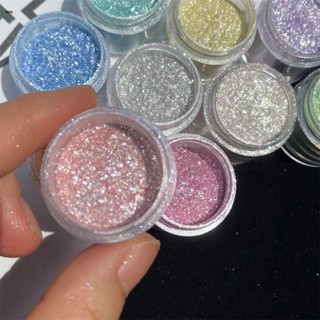 ผงขัดเล็บ กลิตเตอร์หลากสี กลิตเตอร์ ออโรร่า กลิตเตอร์เล็บ ผงกระจก Friction Mirror Polished Decoration nuuo