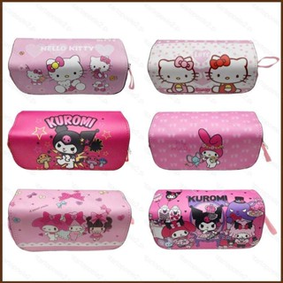 Kira Sanrio Kuromi mymelody HelloKitty กล่องดินสอ ลายการ์ตูนน่ารัก ความจุขนาดใหญ่ เครื่องเขียน สําหรับนักเรียน