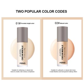  NOVO concealer, acne concealer, brightening skin tone, lasting oil control cream skin liquid foundation