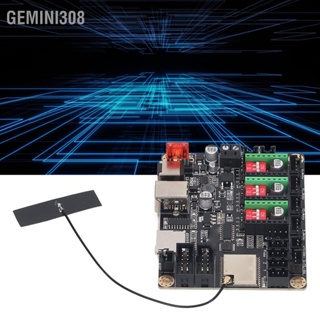 Gemini308 เมนบอร์ดช่างแกะสลักเลเซอร์ กระดานหลัก 32 บิตพร้อมสเต็ปมอเตอร์ A4988 สำหรับ Makerbase MKS DLC32 V2.1 12‑24VDC