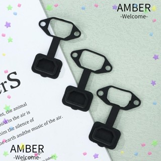 Amber 5/10 ชิ้น พอร์ตชาร์จไฟฟ้า PVC ปลั๊กกันฝุ่น ฝาครอบซ็อกเก็ตเดี่ยว พอร์ตชาร์จ กันน้ํา