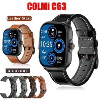 สายนาฬิกาข้อมือหนัง 22 มม. อุปกรณ์เสริม สําหรับ COLMi C63 C81 COLMi C81