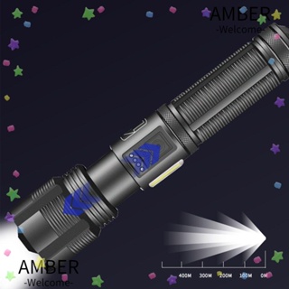 Amber Xhp50 ไฟฉาย LED ซูมได้ สว่างมาก สําหรับตั้งแคมป์ ของขวัญ