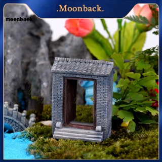 &lt;moonback&gt; พื้นผิวใส ประตูสวนนางฟ้า สําหรับสวนหลังบ้าน ไมโคร ภูมิทัศน์ อิฐ ตกแต่งประตู