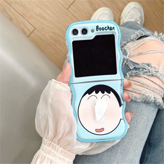 เคสโทรศัพท์มือถือ TPU แบบนิ่ม ลายการ์ตูนชินจัง สําหรับ Samsung Z Flip 5 Z Flip 4 Z Flip 3