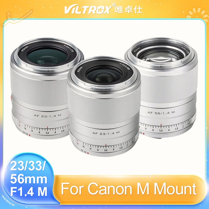 Viltrox 23mm 33mm 56mm F1.4 APS-C AF STM เลนส์โฟกัสอัตโนมัติ รูรับแสงขนาดใหญ่ สําหรับ Canon EOS M Mount M5 M6 M6II M50 M100