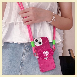 เคสโทรศัพท์มือถือ ลายการ์ตูนบาร์บี้ สําหรับ Apple Iph14 12 ProMax 13 11